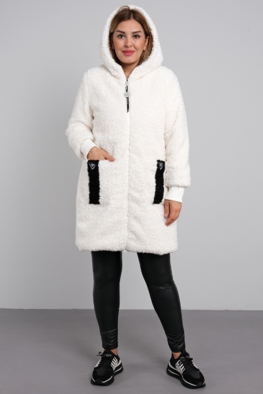 Navy Blue S Noisy May Long coat WOMEN FASHION Coats Shearling discount 57% 