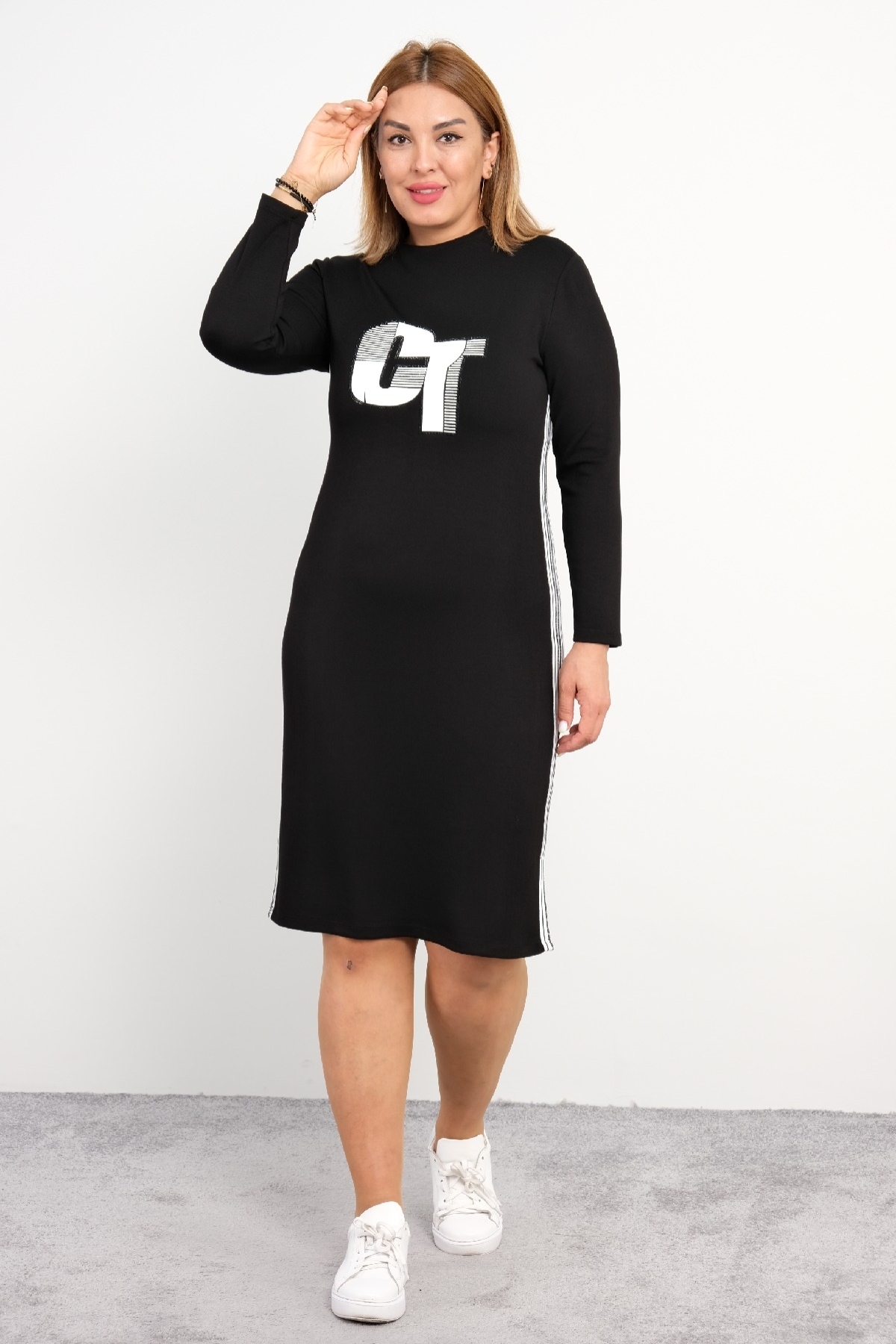 SveltoStella Plus Sizes sv stl10935 02 Women Clothes Plus Size Sports Dress